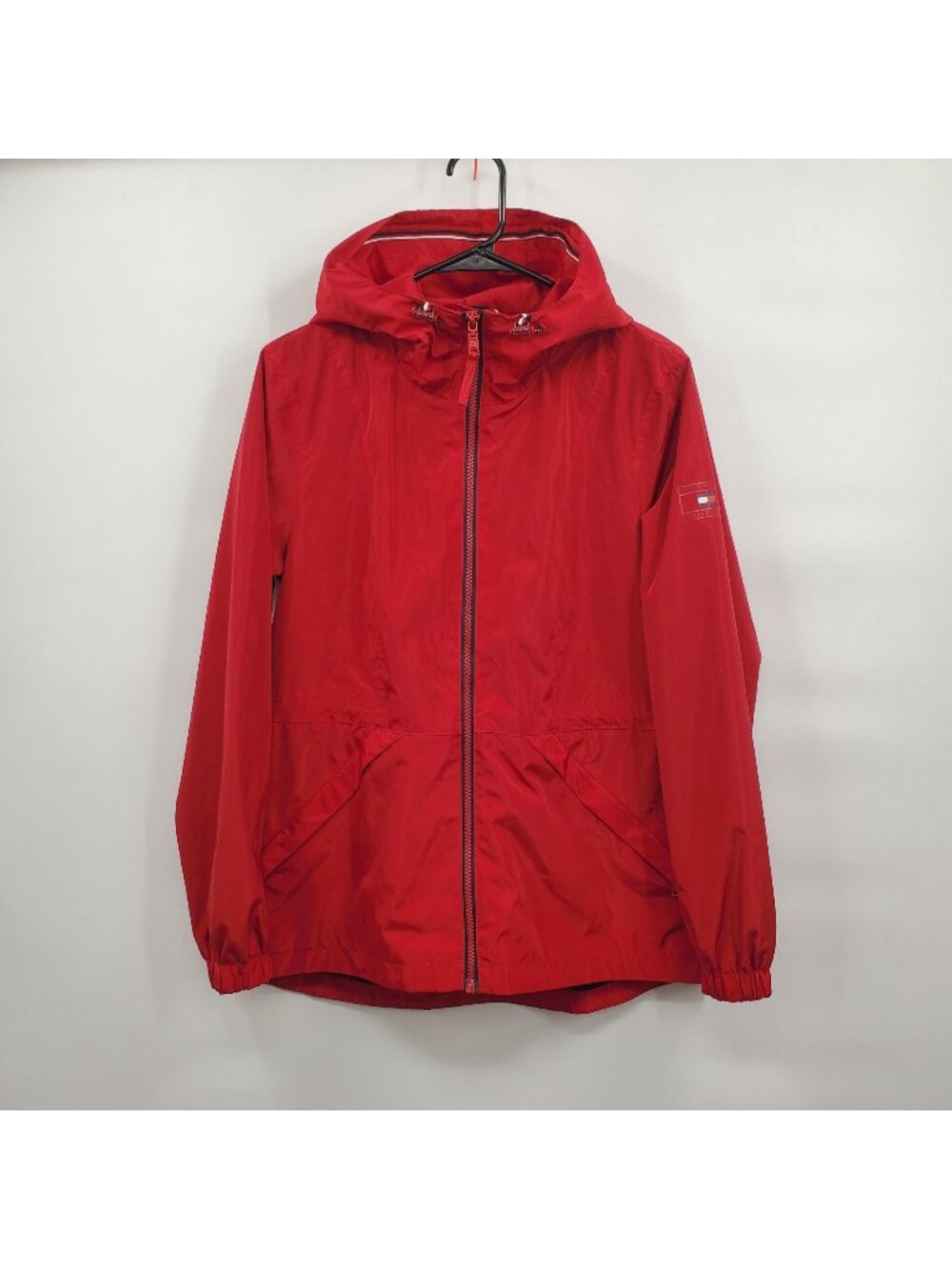 Tommy Hilfiger Full-Zip Front Hooded Windbreaker Jacket Women Size Small
